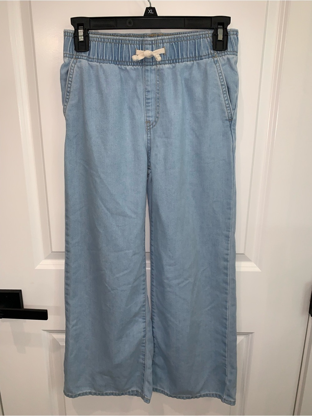Old Navy Girls Light Blue High-Rise Baggy Jeans